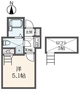 メゾンエスポワール【1階】の間取り