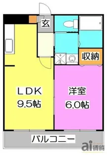 ドミール狭山【2階】の間取り