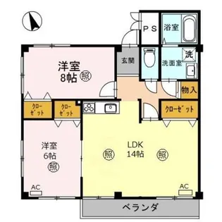 メゾン嵐山【4階】の間取り
