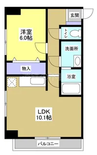アズビオス元城【8階】の間取り