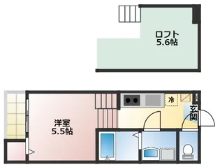 インディゴライト【2階】の間取り
