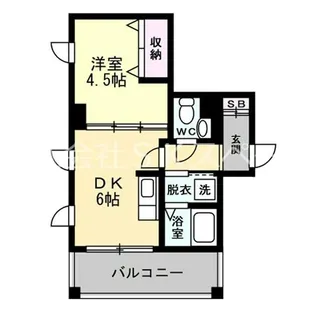 ベルモント山手西【2階】の間取り