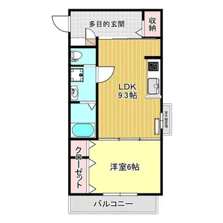 カームビスタ【3階】の間取り
