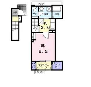 ディリジェント エイト【2階】の間取り