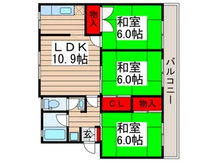 スカイクレスト小室1【3階】の間取り