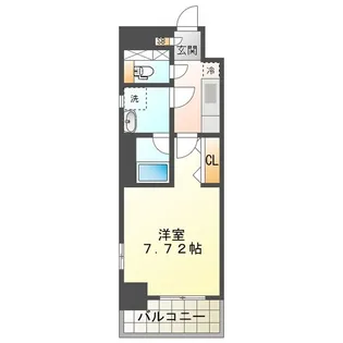 プレイズシード四日市【8階】の間取り