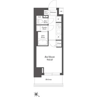 SS.FLAT北品川【5階】の間取り