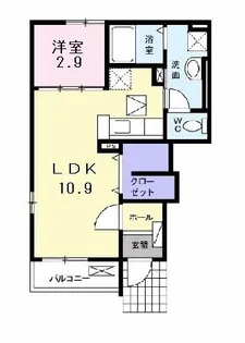 クリスタルブレイズ【1階】の間取り