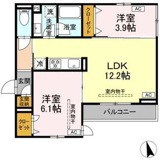 カルニュ【2階】の間取り
