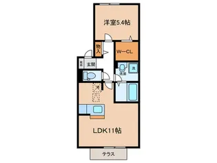 パークハウス加藤【2階】の間取り