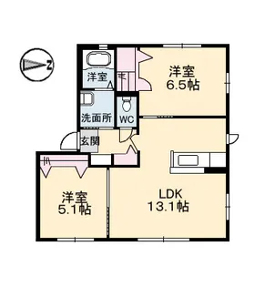 K・SQUARE【2階】の間取り