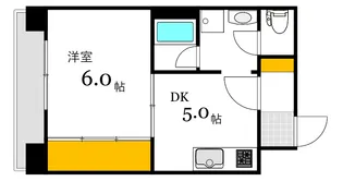 ピネードマンション【6階】の間取り