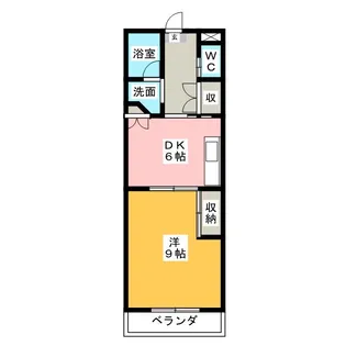 リッツ東静岡【3階】の間取り