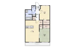 ロイヤルシティマンション【4階】の間取り