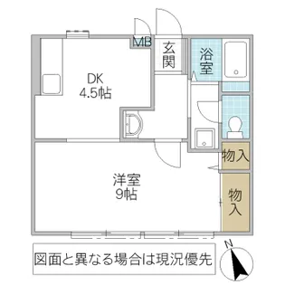 サンクリスタル緑町【1階】の間取り
