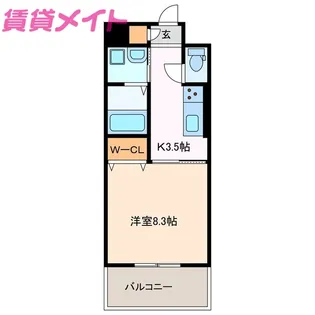 セントリバーヒルズ神戸【4階】の間取り