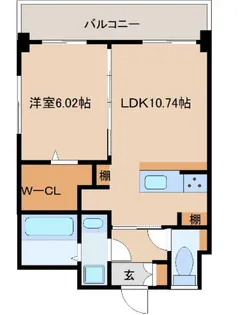 メラヴィリア大政【4階】の間取り