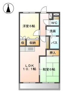 プロスパせせらぎ【2階】の間取り