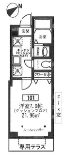 インブルーメンハイン【1階】の間取り