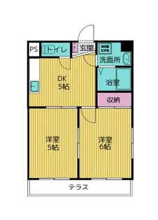 ハイツ綾瀬【1階】の間取り