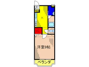 三協ハイツII【1階】の間取り