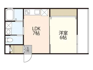 est 上安【3階】の間取り