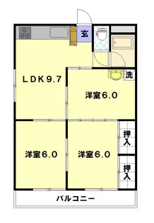 イストワール城山【2階】の間取り