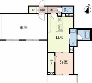 フローリア【1階】の間取り