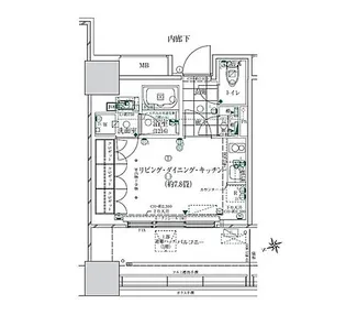 ローレルタワールネ浜松町【4階】の間取り