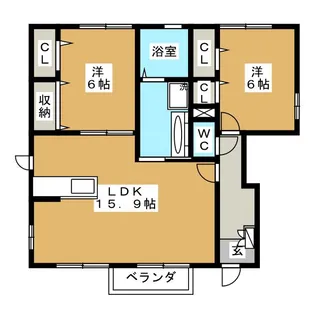crecer IV【1階】の間取り