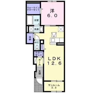 Pettia【1階】の間取り