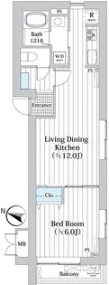 MDM柿の木坂【2階】の間取り