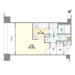 アルス桜木町エレンシア【8階】の間取り