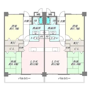 プリュジュール【2階】の間取り