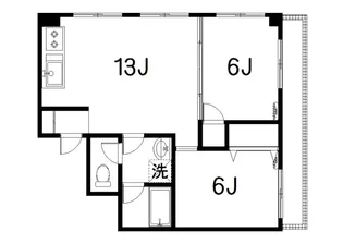 グリシーナ都立大【3階】の間取り