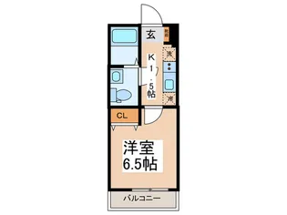 アノンテラス新石川【1階】の間取り