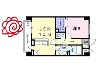 メゾンドファミーユ鶴見緑地公園【3階】の間取り