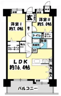 ファーネスト東公園【5階】の間取り