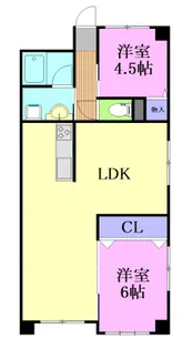 ドミール河原【9階】の間取り