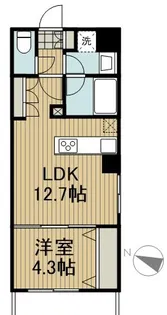 コンファーレ本駒込【4階】の間取り