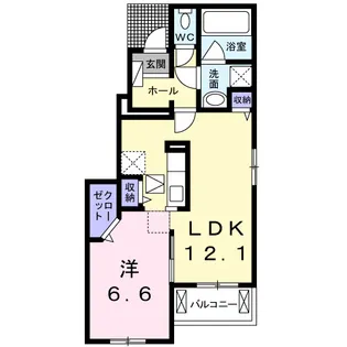 スペース ガーデンIII【1階】の間取り