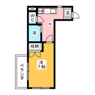 ハーモニアス桜山【2階】の間取り