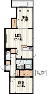 アクシス小豆沢【2階】の間取り