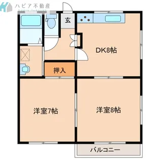 ホワイトハイツ【1階】の間取り