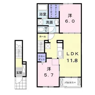 アグリウムII【2階】の間取り