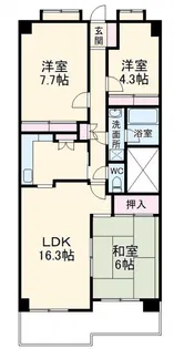 フォレスト早稲田【3階】の間取り