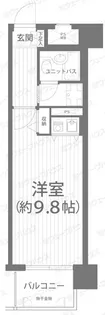 朝日プラザリバーサイド県庁前【8階】の間取り