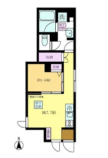 ソレアード北千束【1階】の間取り