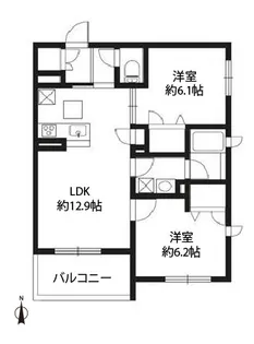 プレミールM【2階】の間取り
