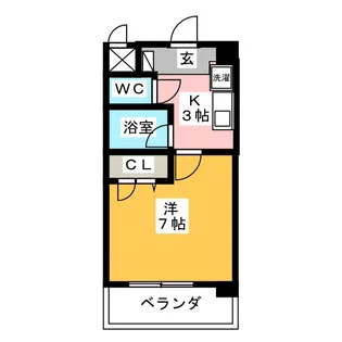 メゾンルミエール【2階】の間取り
